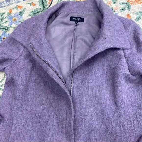 Talbots Purple Women's Blazer - Picture 7 of 9